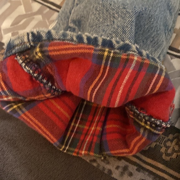 L.L Bean Blokecore Super Distressed Denim Jeans Lined size 30 - Picture 14 of 17